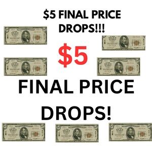 $5 FINAL PRICE DROP CLOSET ADVERTISEMENT